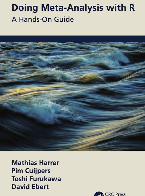 📕 Doing Meta-Analysis with R: A Hands-On Guide (online version-open access) 👉bookdown.org/MathiasHarrer/… #PhD #postdoc #bioinformatics #neuroscience #Statistics #Datavisualization #Biology #DataScience #AcademicTwitter #research #rstats #IA #Python #machinelearning #phdvoice