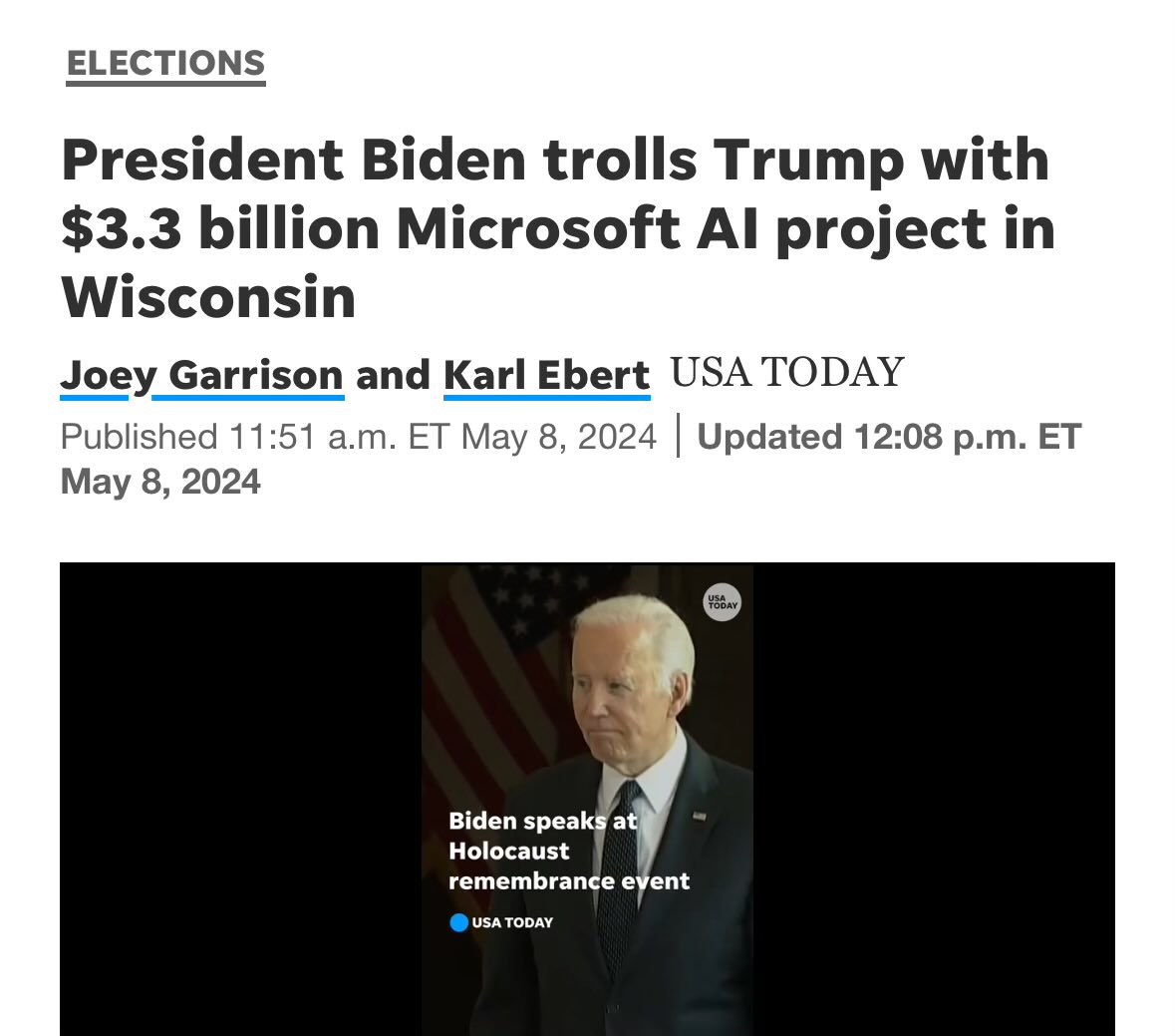 Microsoft enters the election