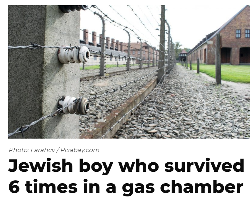 Ok, first off, survived 6 gassings, lol.
Secondly, that building with all the chimneys, trying to look spooky with the barbed wire in front, that was the Auschwitz kitchens.
