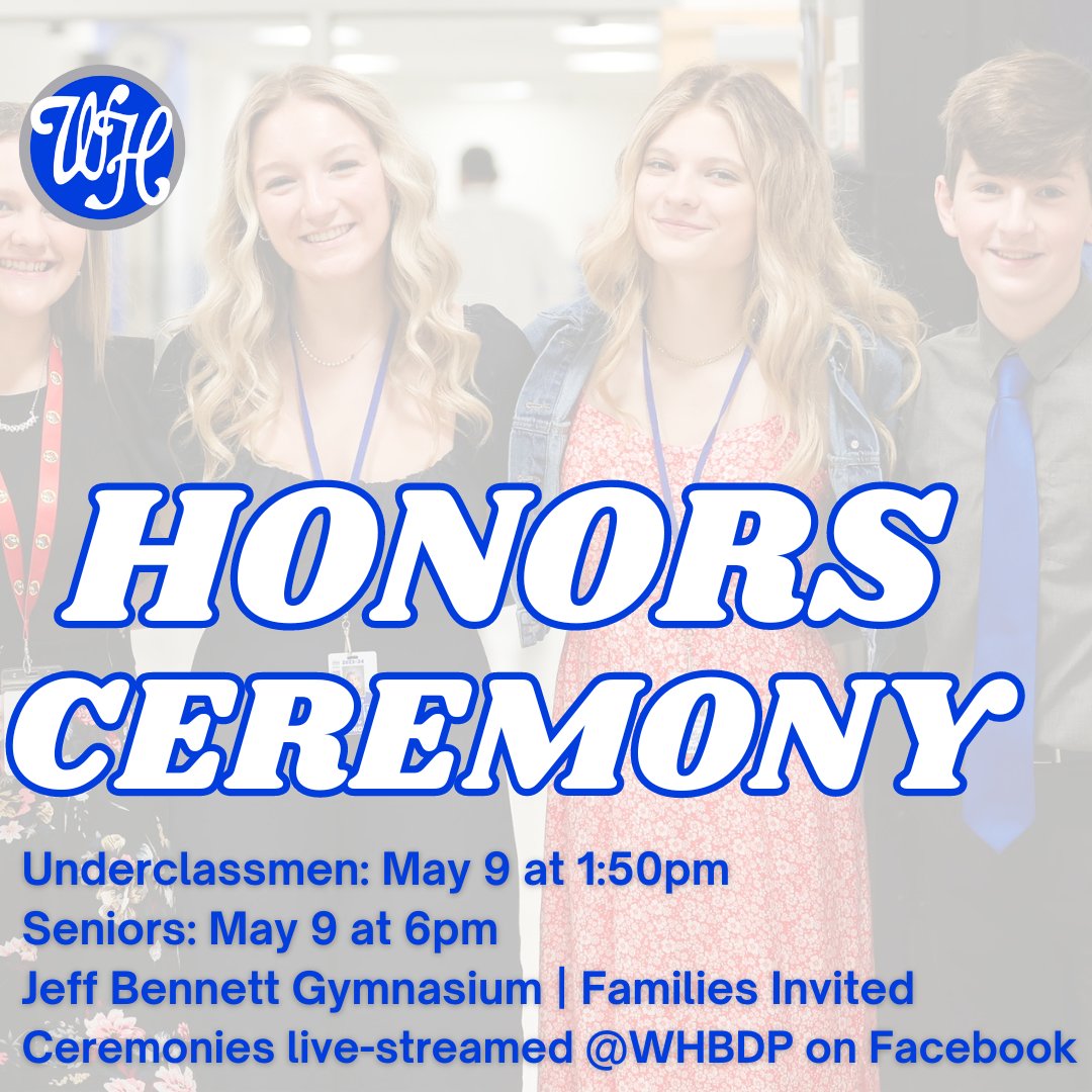 Honors Ceremonies will take place on Thursday May 9th. Families of honorees are encouraged to attend, but if you cannot make it both ceremonies will be live streamed through White House BDP. 

Congratulations to all our honorees!