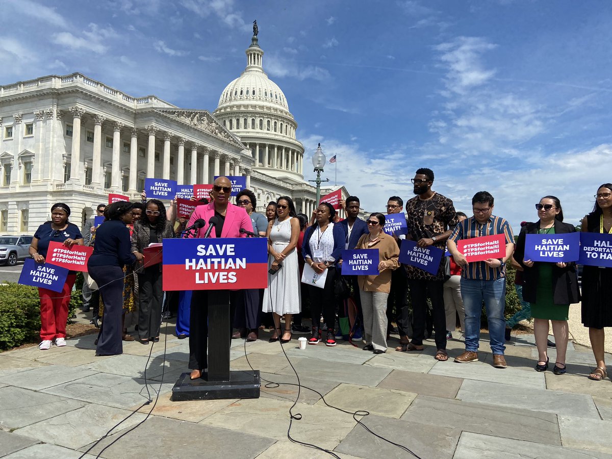 .@RepPressley: “There’s more we must do to create a just equitable future where Haiti and its people can not only survive, but thrive...That means immediately halting all deportations to the island...It means extending and redesignating Haiti for TPS.” #TPS4Haiti