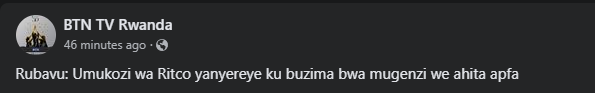 Nuko #BTNTV iti <<Umukozi wa Ritco yanyereye ku buzima bwa mugenzi we ahita apfa>>😂😂😂

Mwirinde kunyerera k'ubuzima bwa baggenzi banyu nyabuuuu!🤷‍♂️🤷‍♂️🤷‍♂️