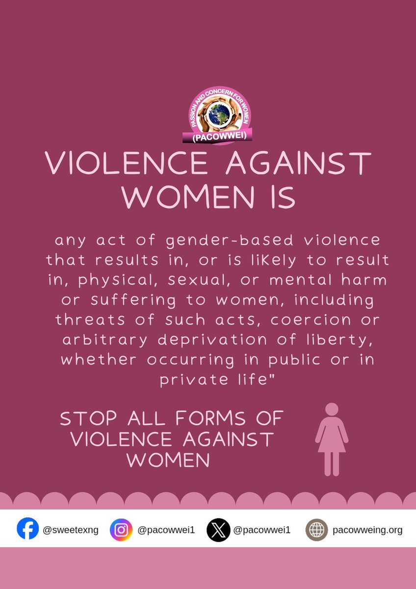 Stop all forms of violence against women.

#pacowwei
#sexworkers
#sexwork
#endgbv
#endviolenceagainstwomen