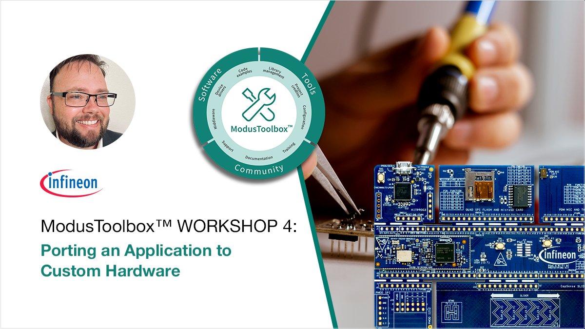 Learn how BSPs within @Infineon ModusToolbox can be used to migrate an application prototype on a development kit to a new hardware design with this #webinarrecording: bit.ly/4a8nt9q