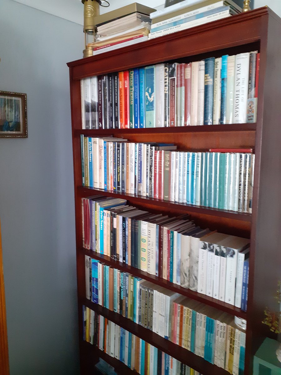 BurtonMuseum's tweet image. A new bookcase for Dylan...
#DylanThomas
