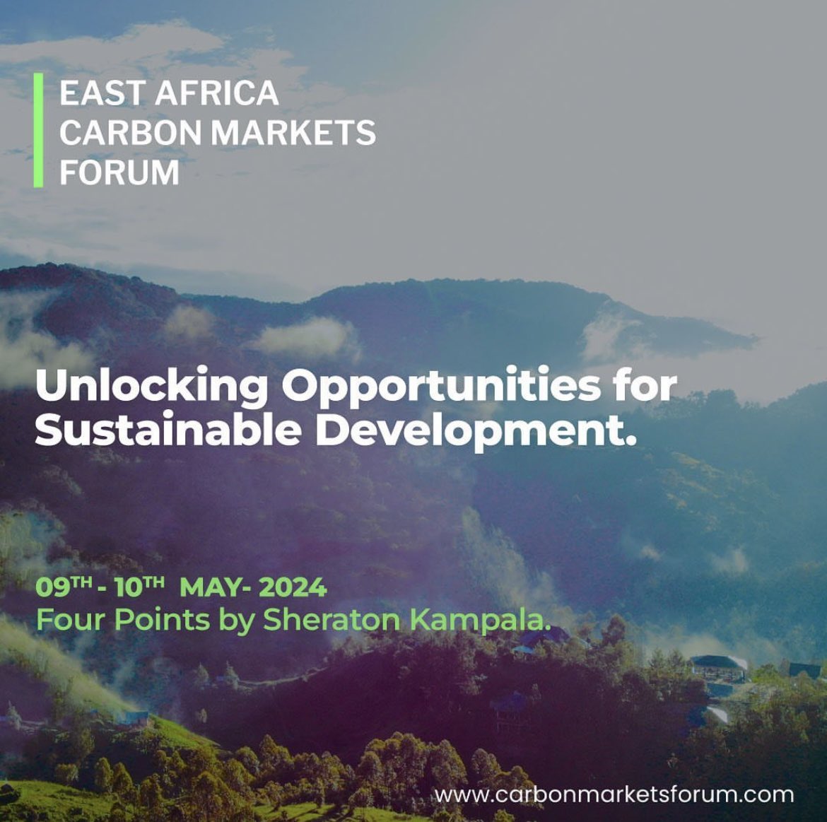 Tomorrow, I’ll join industry experts and enthusiasts in discussing the future of carbon markets and sustainable dev’t in East Africa at the 2-Day East Africa Carbon Markets Forum 2024.

For Updates 👉; @MEMD_Uganda and @EAcarbonmarkets

#EACMF2024 #EastAfricaCarbonMarketsForum