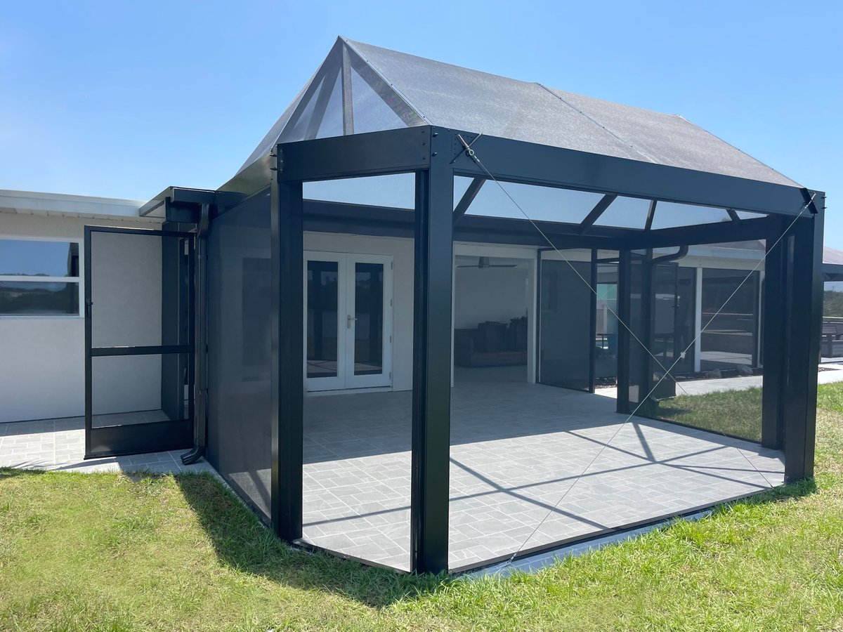 Say hello to sturdier & more beautiful screen enclosures in #SWFL! 😍 Connect with Freedom Contractors and our professional aluminum builders for top-notch construction. Click freedomcontractorsfl.com or call 239-800-9026 to speak with an expert. #ManateeCounty #CollierCounty