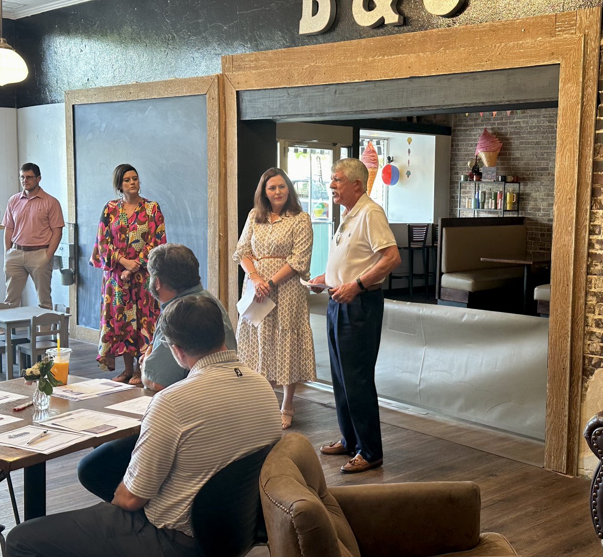 ECGLocationGA's tweet image. Delighted to be invited yesterday to City of Sylvania&apos;s training for businesses on leveraging the new Rural Zone designation. Mayor Dees, Jennifer Fordham, @GA_DCA, &amp;amp; Dorie Bacon, @gdecd, shared invaluable insights. A tour of its theater undergoing transformation was a bonus!