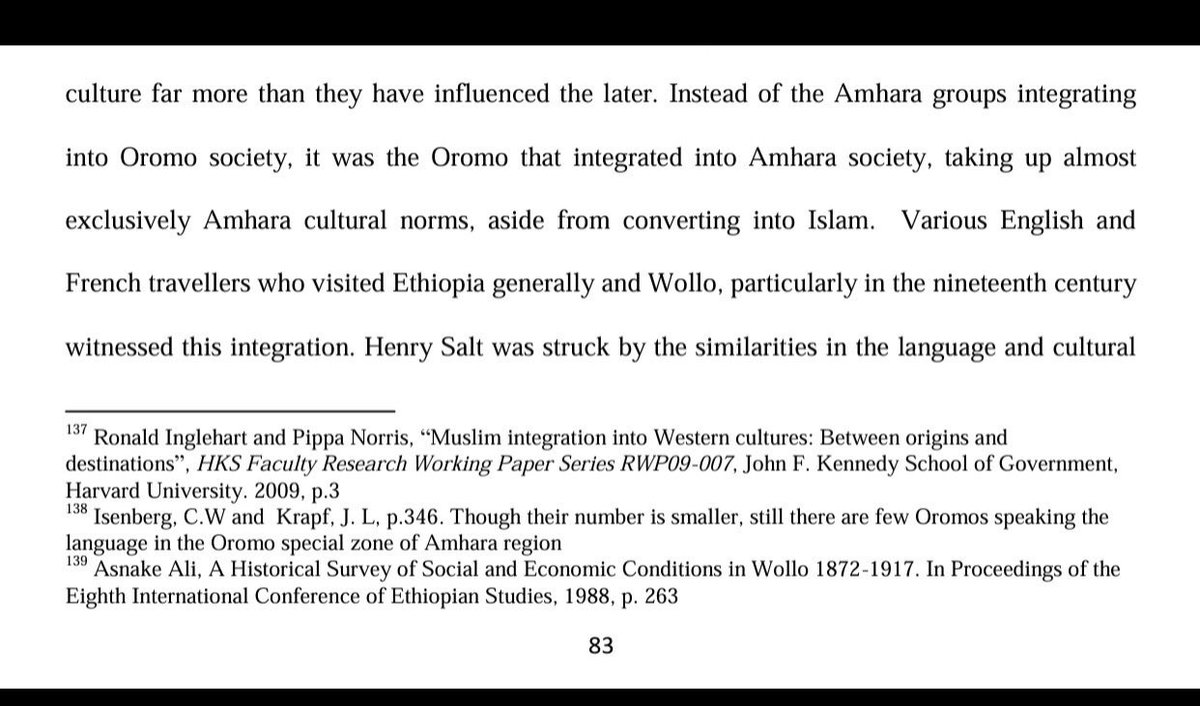 There is almost no such thing as “Oromo culture”. Not anymore at least. Oromo had 0 problems of adopting the culture of literally every ethnic group in Ethiopia whom they came in the contact with since their arrival into the country.