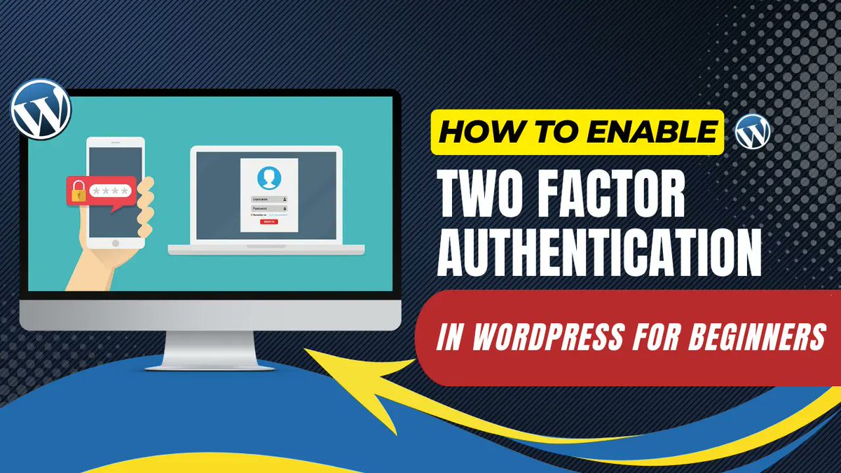 How To Enable Two-Factor Authentication In WordPress For Beginners youtu.be/Hst_4aPVZsA?si… via @YouTube 

#TwoFactorAuthentication #WordPressSecurity #WordPressForBeginners #WordPressPlugins #WebSecurity #MyContentCreatorPro #FreeWordPressTraining