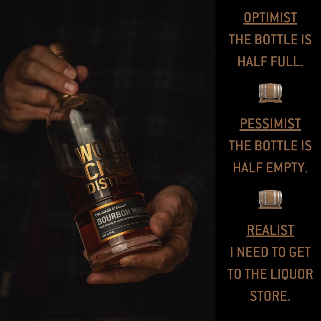 Our advice? Keep your stash and your glass more than half full. Our Colorado Straight Bourbon is aged a minimum of four years in deeply charred new American oak, with hints of cinnamon, caramel, and honey. #woodycreekdistillers #coloradobornandraised #woodycreek #bourbon