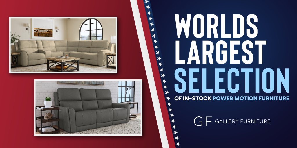 Transform your living space with Gallery Furniture's power reclining furniture collection! Find your perfect match today and make a difference in the Houston community with every purchase. Learn more and shop NOW at galleryfurniture.biz/4b5rm02!