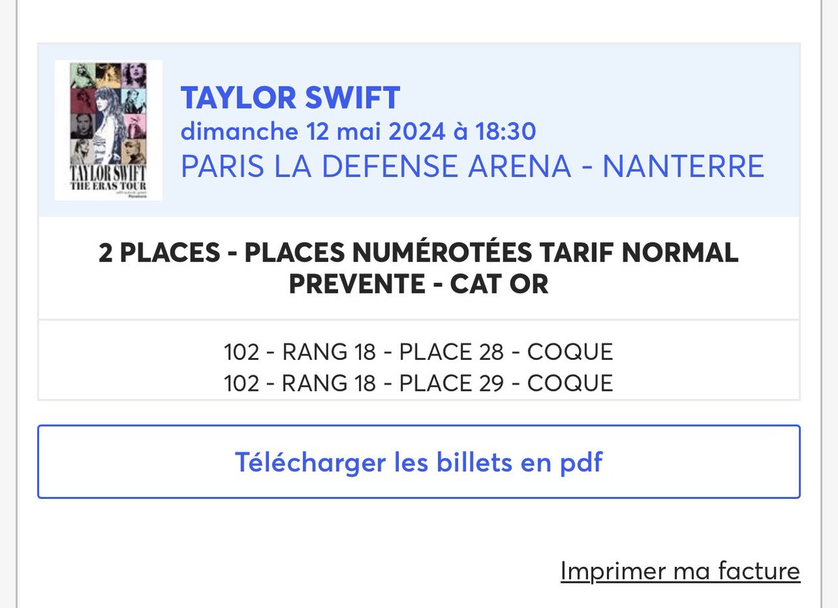 Am reselling 3 vip tickets of paris 9/11 for anyone intrested at a lower price, i won't be able to attend the event. Dm 
 #TheErasTourVIP #TheErasTourtickets #ErastourEurope @taylorswift13 #TheErastourfrance #TheErasTour #TaylorSwiftTheErasTour  #chiefskingdom #swiftie
 #Paris