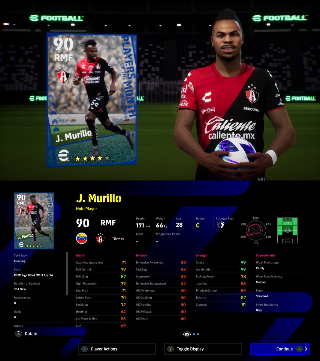 [NOMINATING CONTRACT] If you’d like to fancy a 4 ⭐️ NC, Check this card out 👇⌛️

9️⃣9️⃣ Speed
9️⃣9️⃣ Acceleration

#eFootball2024 | #eFootballHUB