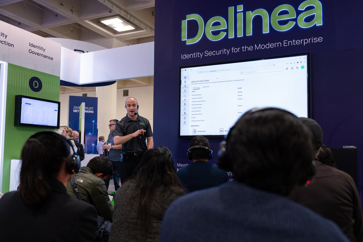 DelineaInc's tweet image. #RSAC Day 3 is packed with more 10-minute booth byte sessions and chances to win some amazing prizes so make sure to stop Booth# N-6345 today! For additional details on booth byte sessions and all things #Delinea @ RSAC ➡️ hubs.ly/Q02wyDN_0

#IdentitySecurity #TeamDelinea