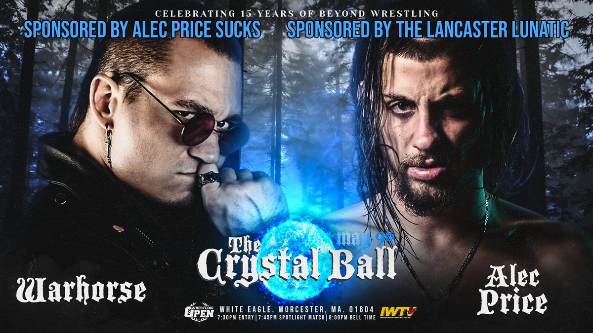 Front Row - SOLD OUT 2nd Row - SOLD OUT 3rd Row - SOLD OUT 4th Row - 3 tickets 5th Row - 3 tickets beyondwrestlingonline.com/crystalball If you want to sit at @WrestlingOpen 'The Crystal Ball' tomorrow night, please hurry up and get your seats before they are gone! 📺 @indiewrestling 8pm 📺