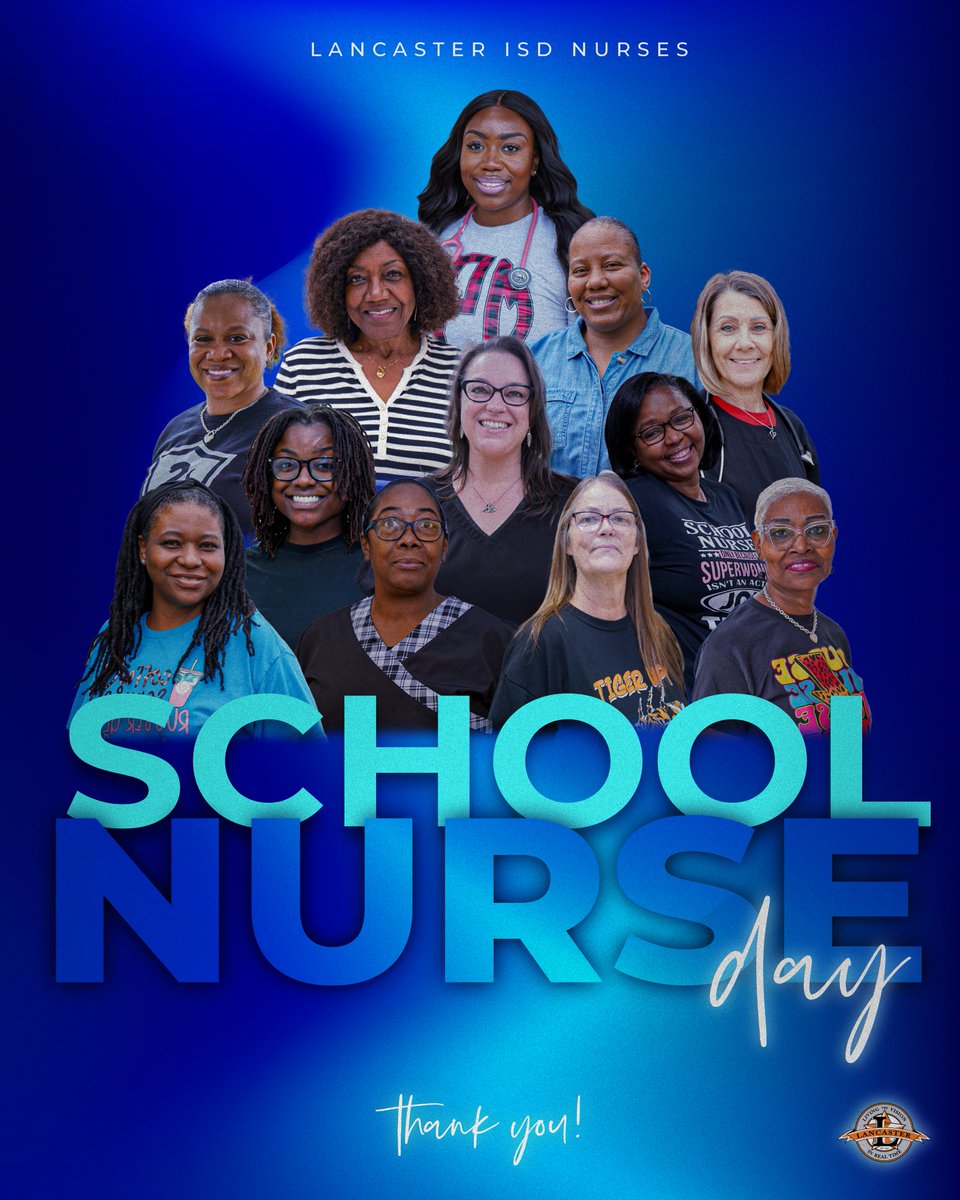 Happy Nurses Week & School Nurse Day! 🎉🩺 To all the nurses in Lancaster ISD, we thank you for your hard work and compassionate care. Your commitment to the health and well-being of our students and staff does not go unnoticed. We are so grateful for your service. THANK YOU!💙