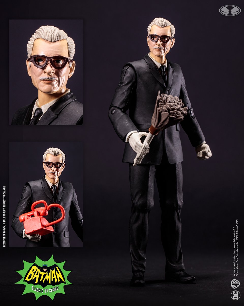 Alfred Pennyworth™ is available for pre-order NOW at select retailers!
➡️ bit.ly/AlfredPennywor…

6' scale figure is based on the classic 1960's TV show and includes a feather duster and phone.   

#McFarlaneToys #DCRetro #Batman66 #AlfredPennyworth #Batman