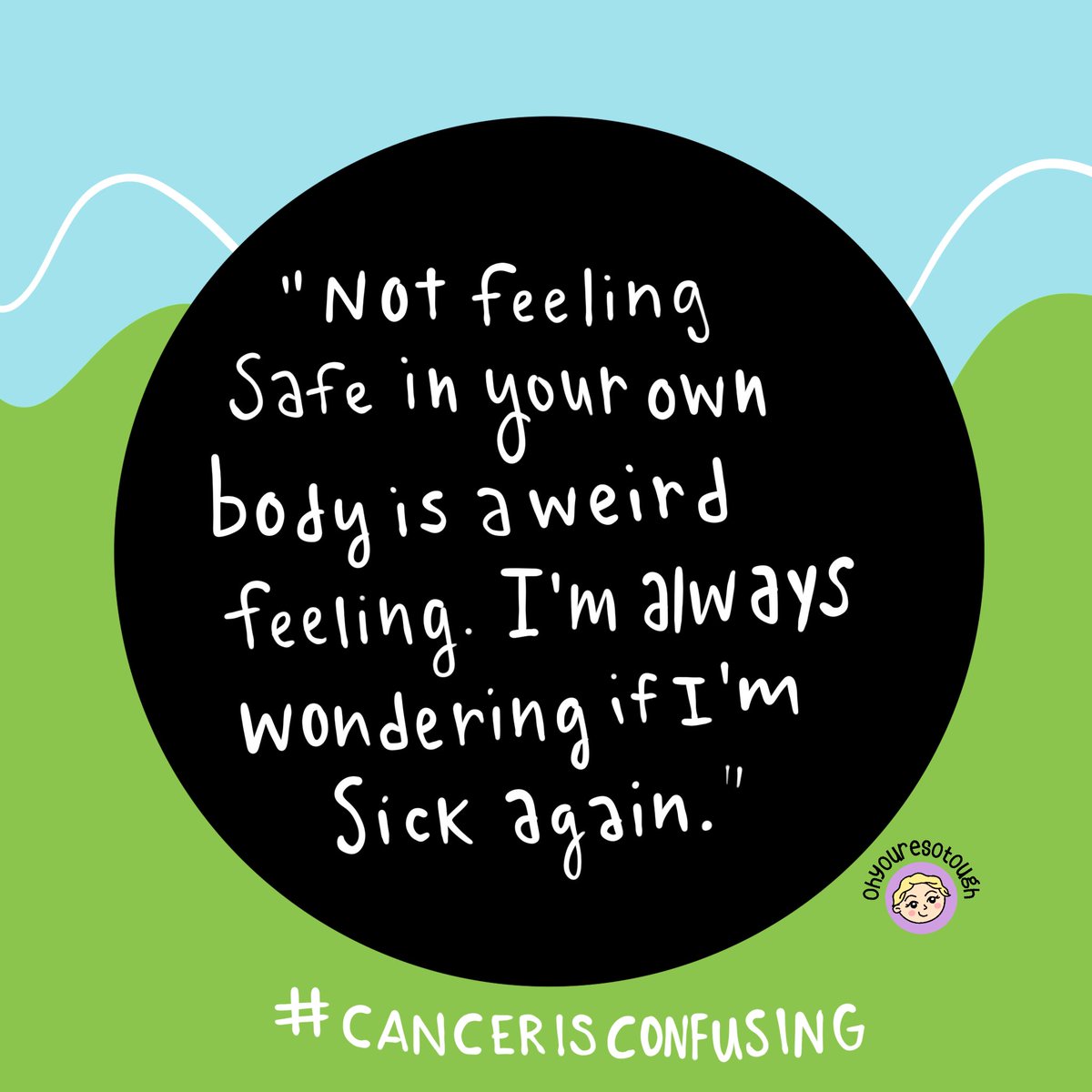 A “cancer is confusing” thought directly from a member of the cancer community. ❤️‍🩹