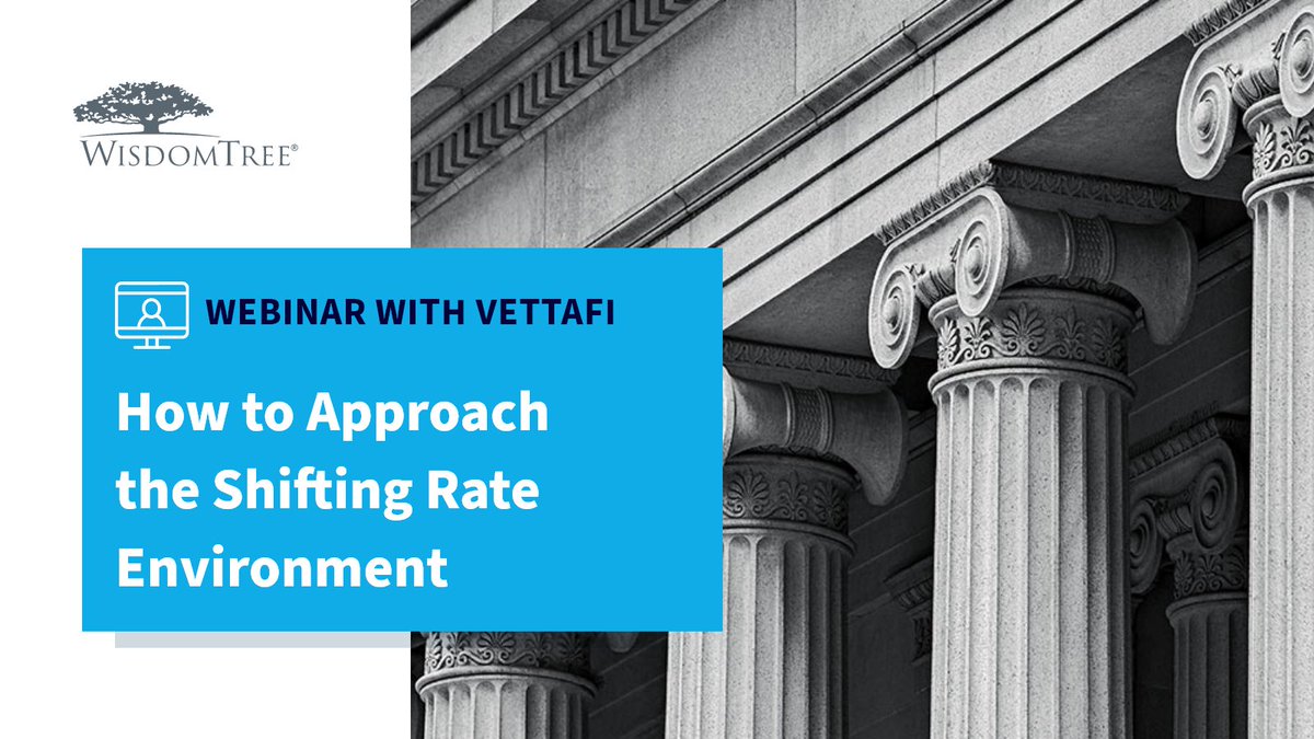 Last chance to sign up for our webinar today “How to Approach the Shifting Rate Environment” with @VettaFi featuring @KevinFlanaganWT and @JeffWeniger. Register now! bit.ly/4a7oSwT +1CE credit. #VettaFi