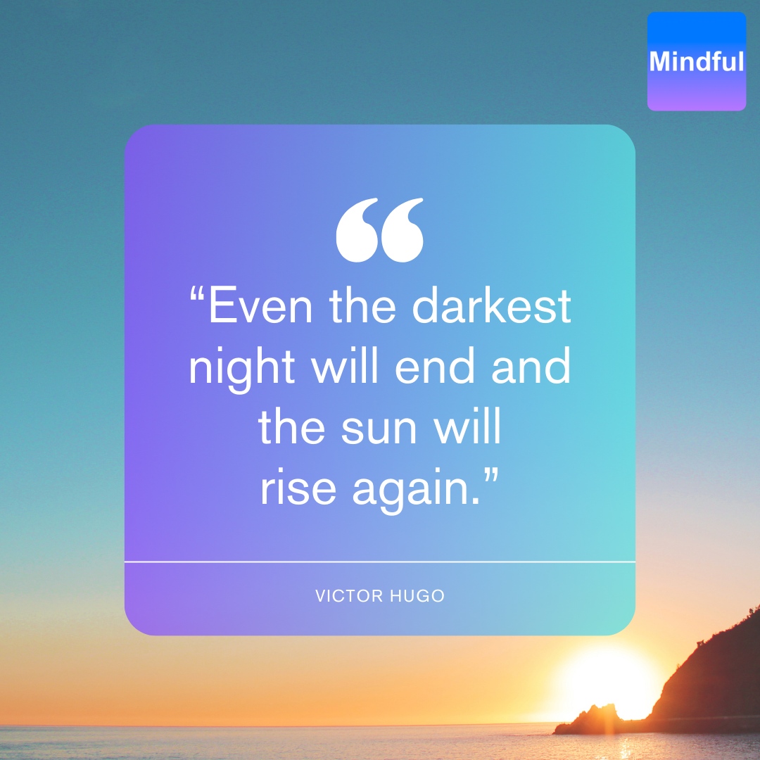 MindfulTracker's tweet photo. Embrace the power of resilience. Even in our darkest moments, there's always a dawn waiting to break. 🌅

Let Mindful guide you through the journey of self-discovery and renewal. Click the link below to download the app:
https://t.co/SN9nuoLO4Z

#Mindful https://t.co/sURj6NvVMO