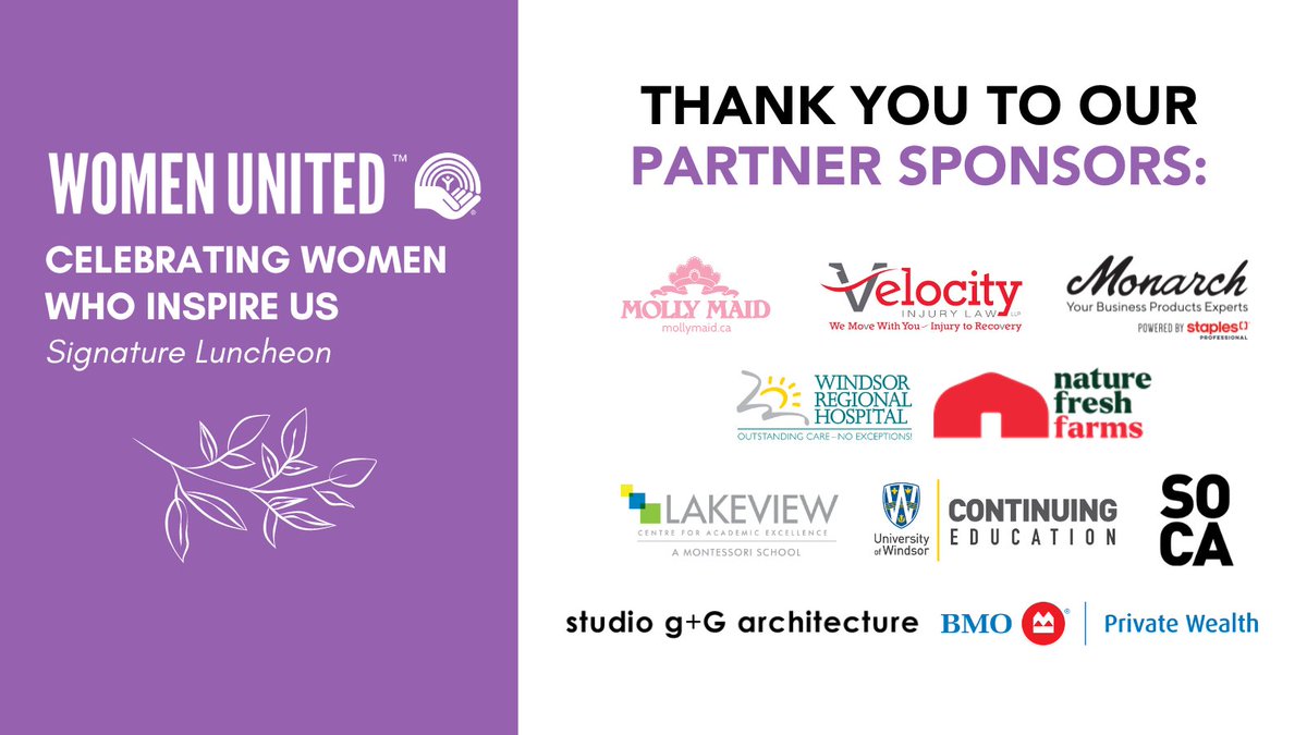Heartfelt thanks to these organizations and groups around #YQG for sponsoring our event. Your support has helped make it a success! 💫 #CelebrateWomen24 #WomenUnitedWE