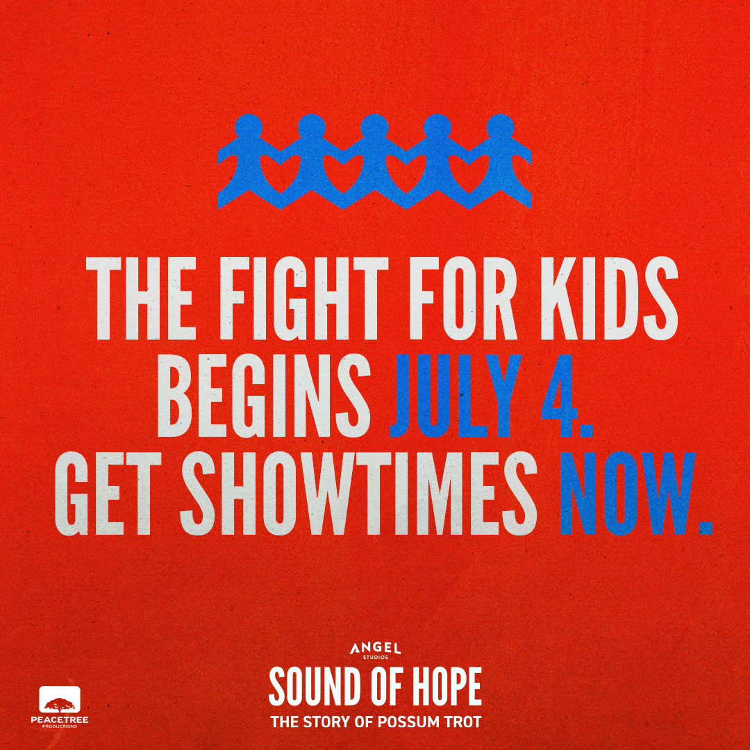 Buy a ticket. Join the fight for kids. Showtimes are available NOW at angel.com/hope Let’s start a movement and show the world that all children deserve a loving home. #SoundOfHope #SoundOfHopeMovie #PossumTrot #PossumTrotMovie #FightForKids #LoveCan