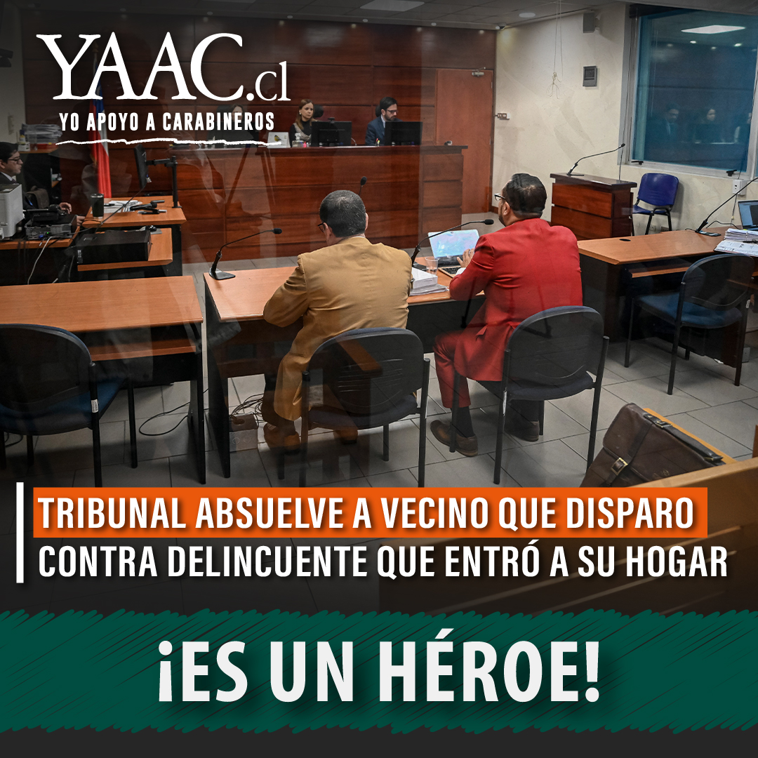 Ha primado el sentido común a favor de un héroe que protegió a su familia de un delincuente. #YAAC  Súmate en YoApoyoACarabineros.cl
