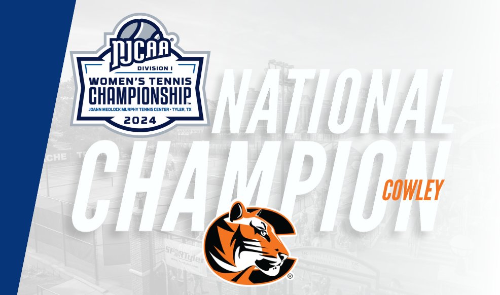 NJCAA's tweet photo. 👑The 2024 #NJCAATennis DI Women's National Champions are.......

The Cowley Tigers claim this year's title which is their first championship in women's tennis.

https://t.co/xbuuQ4RlJb https://t.co/QOP5ZUTijx