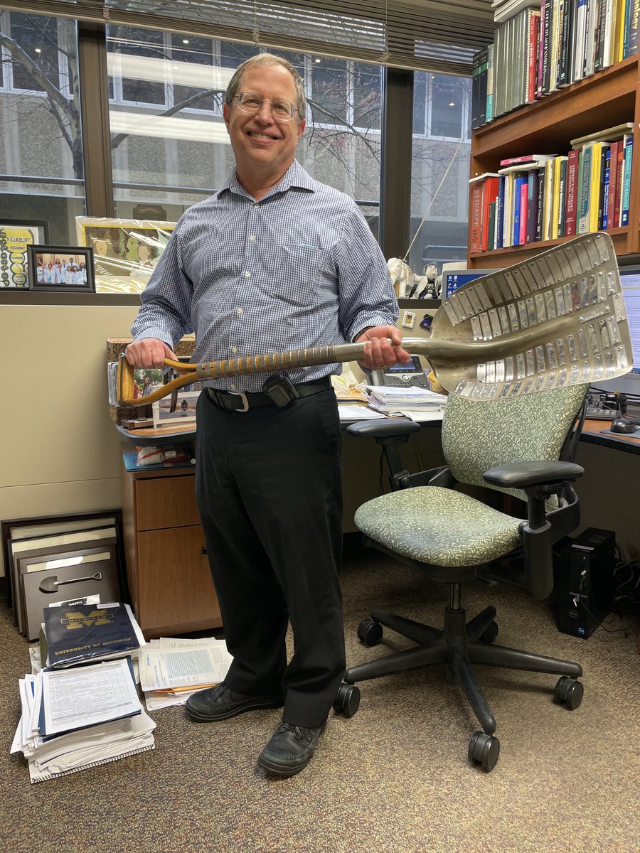 Zach London (@zach_london) on Twitter photo Meet the legendary Doug Gelb:
- <a href="/umichmedicine/">Michigan Medicine</a> neuro clerkship director >30 years
- Mentor to generations of <a href="/UMICHNeuroRes/">UM Neurology Residency Program</a>, including me
- Won the 2024 Silver Shovel, given by the med students to their #1 fav teacher in the whole UM system.
- P.S. Doug won it twice. Meet the legendary Doug Gelb:
- <a href="/umichmedicine/">Michigan Medicine</a> neuro clerkship director >30 years
- Mentor to generations of <a href="/UMICHNeuroRes/">UM Neurology Residency Program</a>, including me
- Won the 2024 Silver Shovel, given by the med students to their #1 fav teacher in the whole UM system.
- P.S. Doug won it twice.