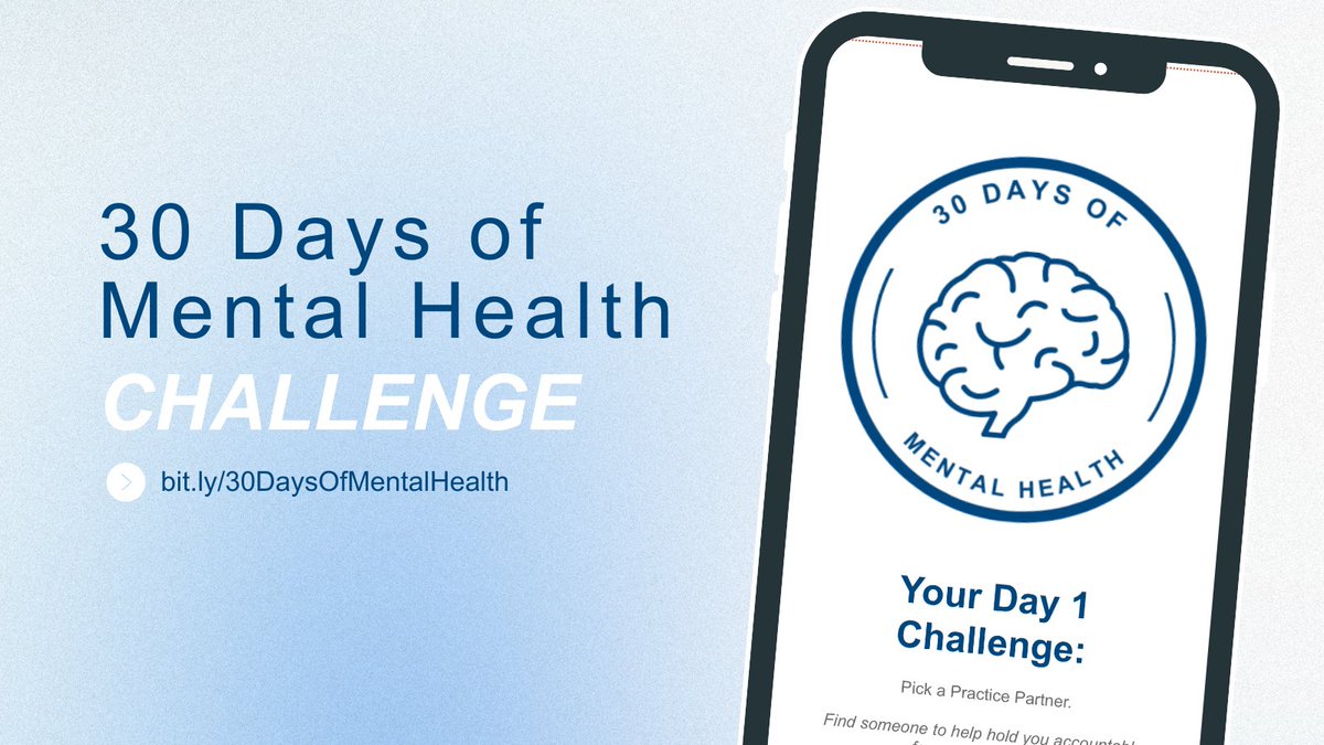 MidAmericaMHTTC's tweet image. Before the next calendar page turns, try out our 30 Days of Mental Health Challenge! This 30 day challenge sends simple prompts straight to your inbox — so you can better your mental health, just by checking your email ✉️

Try it out for free! ➡️

mhttcnetwork.org/products_and_r…