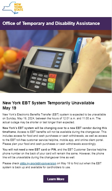 #NewYorkState #EBT OUT?
'New Vendor'?
The ENTIRE system?
Adding 'migrants' to the system???
@NYGov ???