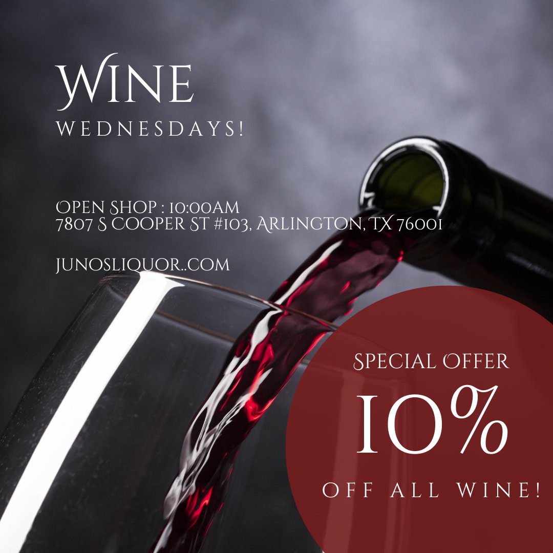 Red, White and Sparkling! It's Wine Wednesday, save 10% on all wines all day! Stop in and save!
#winesale #wine #winewednesday #shoplocal #shopsmallbusiness