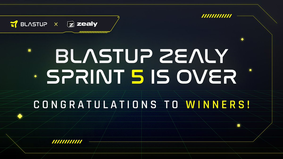 Attention, Blastuppers! 🎉

Congratulations to the winners of the 5th Zealy sprint! Prize tokens have been already distributed to your wallets!

New sprint will begin tomorrow, on May 9th, get ready!

Best wishes to all as we move forward to the next stages! Let's collaborate and…
