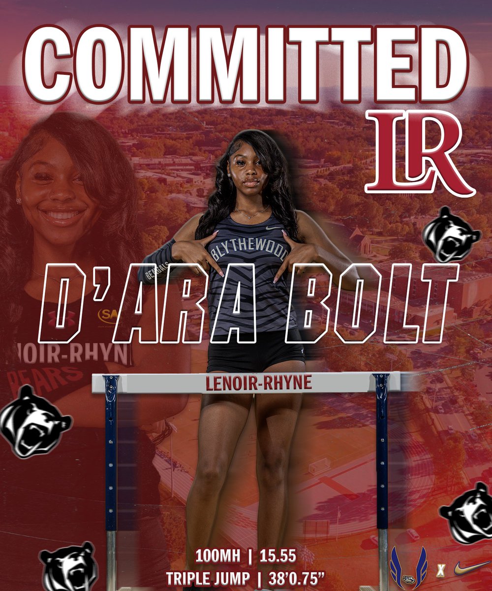 Congratulations D’ara on your commitment to @lenoirrhyne.

We are extremely proud of you.

#BlythewoodTFXC
#BengalNation
#Track
#TrackLife
#TrackAndField
