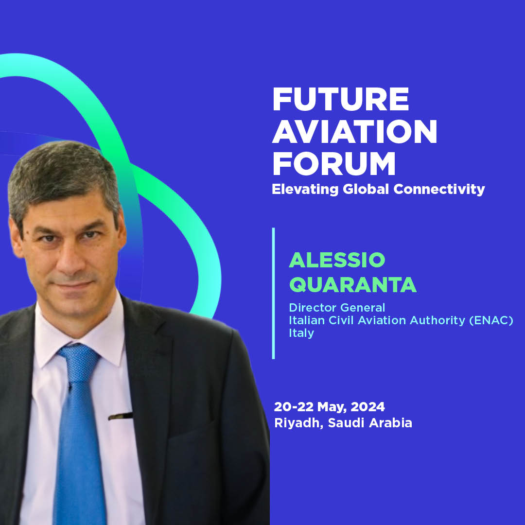 Gain valuable insights from Alessio Quaranta, Director General of ENAC, as he shares his extensive expertise and innovative strategies in the aviation industry at the #FutureAviationForum in #Riyadh from May 20-22.

Register now and learn more at futureaviationforum.com

#FAF24