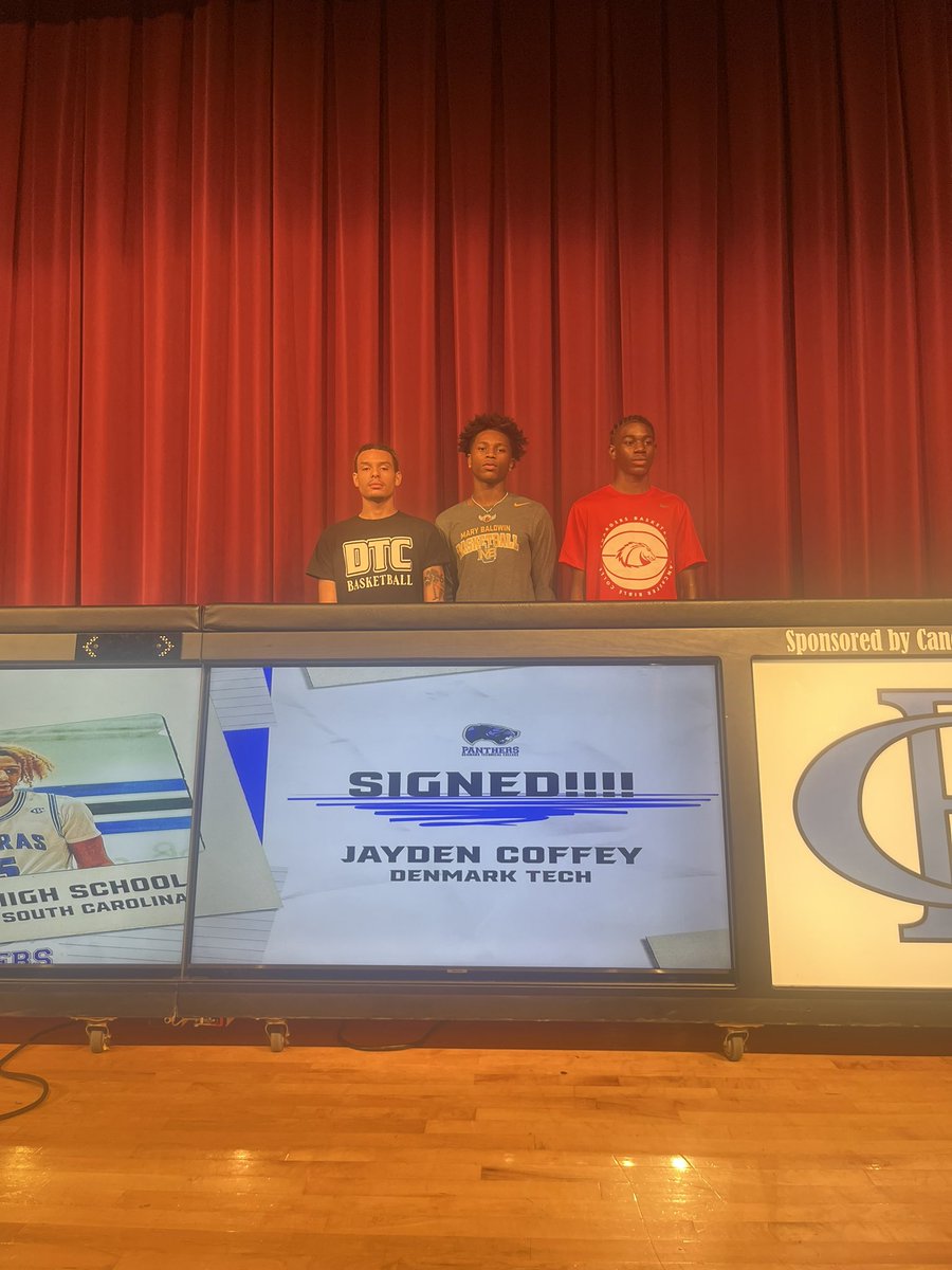 Team Ford Basketball Program (@teamfordhoops) on Twitter photo Team Ford Powered By Big Shots would love to say congratulations to these 3 young men on their SIGNING DAYโผ๏ธโผ๏ธโผ๏ธ
<a href="/isaacsmalls12/">Isaac Smalls</a>- Lancaster Bible College
<a href="/DixonCurtrell/">Curtrell Dixon</a>- Mary Baldwin University
<a href="/JaydenCoffey5/">Jayden Coffey</a>- Denmark Technical College
<a href="/BigShotsGlobal/">BIG SH๐TS</a> <a href="/BigShotsSC_AAU/">Big Shots South Carolina Basketball Program</a> Team Ford Powered By Big Shots would love to say congratulations to these 3 young men on their SIGNING DAYโผ๏ธโผ๏ธโผ๏ธ
<a href="/isaacsmalls12/">Isaac Smalls</a>- Lancaster Bible College
<a href="/DixonCurtrell/">Curtrell Dixon</a>- Mary Baldwin University
<a href="/JaydenCoffey5/">Jayden Coffey</a>- Denmark Technical College
<a href="/BigShotsGlobal/">BIG SH๐TS</a> <a href="/BigShotsSC_AAU/">Big Shots South Carolina Basketball Program</a>