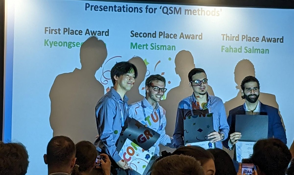 🏆 Congrats to Mert Sisman (@mertsisman1) of @WeillCornell #Radiology, whose abstract, 'Microstructure-Informed Susceptibility Source Separation (MI-SSS) for Improved Estimation of Neural Myelin and Iron Content,' won second place in the EMTP competition at @ISMRM! #ISMRM
