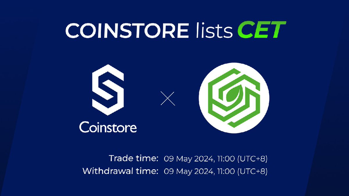 wildtech984792's tweet image. Explore Carbon Earth ($CET) on Coinstore for innovative eco-solutions and high carbon credit yields through blockchain-based carbon reduction finance. Don't miss out!
h5.coinstore.com/h5/signup?invi…
#Coinstore #CETtoken
@CarbonEarth1 @CoinstoreExc