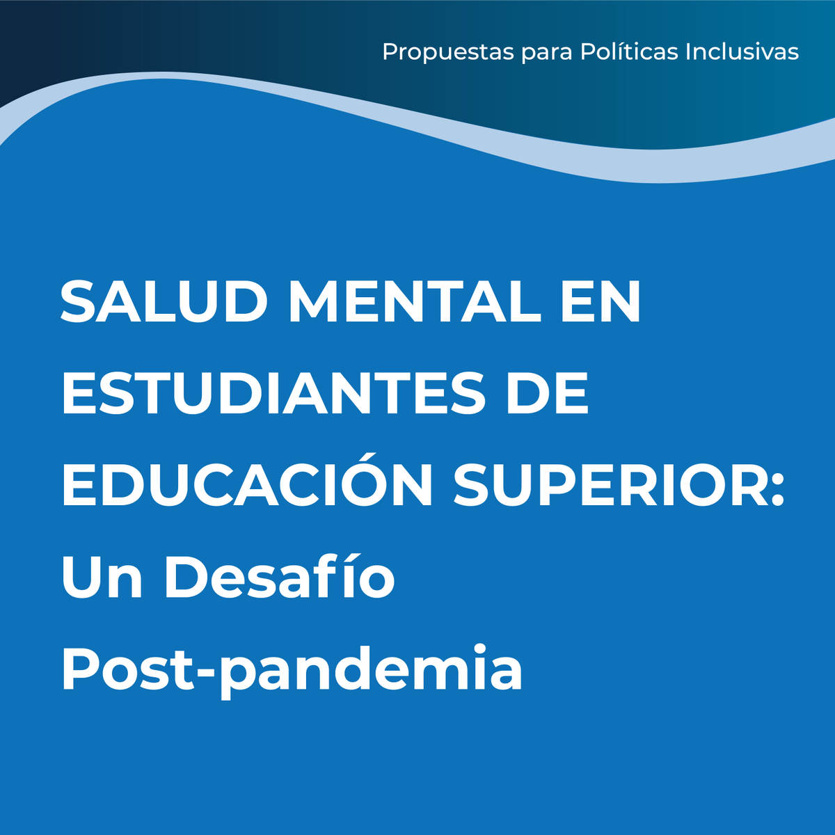 Compartimos documento presentado por #Eduinclusiva el 7 de marzo en Comisión #Educación <a href="/Camara_cl/">Diputadas y Diputados de Chile</a> en marco discusión #proyectoley que establece sistema protección para estudiantes de #EducaciónSuperior que requieren cuidados de #saludmental.
Descargar 👉 bit.ly/Policy-SaludMe…