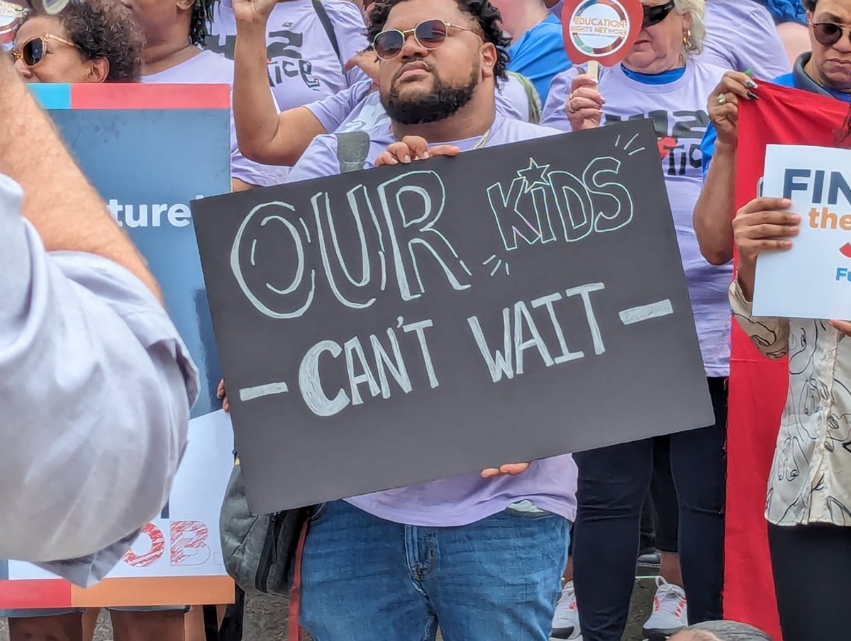 Fund Our Schools- our kids can't wait! @LWVPA @childrenfirstpa @edlawcenterpa @EdVotersPA @SpotlightPA @GovernorShapiro @powerinterfaith @PASchoolsWork