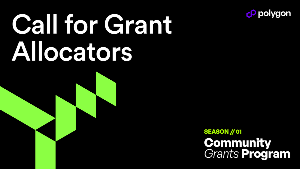 Call for Grant Allocators 📣 As Season 01 of the Polygon Community Grants Program gears up, the Community Treasury Board (CTB) is inviting seasoned grant distributors to apply as Grant Allocators (GA). GAs are operators with expertise in executing grant programs – sourcing