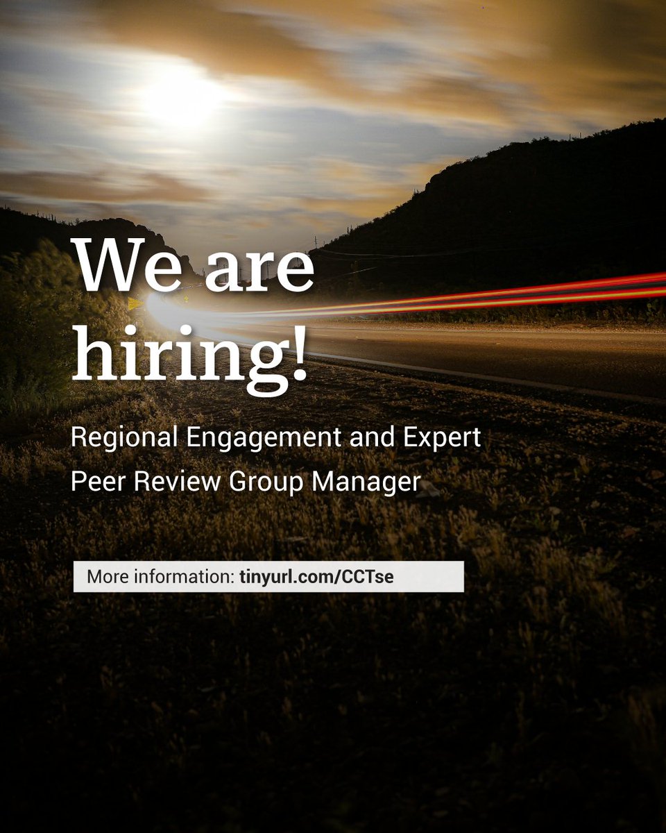 🌍 Exciting opportunity! Join our team as the Race to Zero Regional Engagement & Expert Peer Review Group Manager. Drive global net-zero actions & support crucial climate goals. More: bit.ly/cctERPG