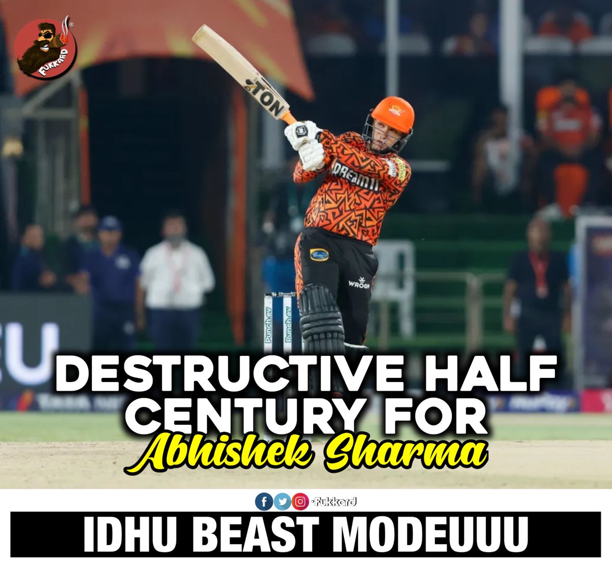 50 for #AbhishekSharma #LSGvsSRH #SRHvLSG