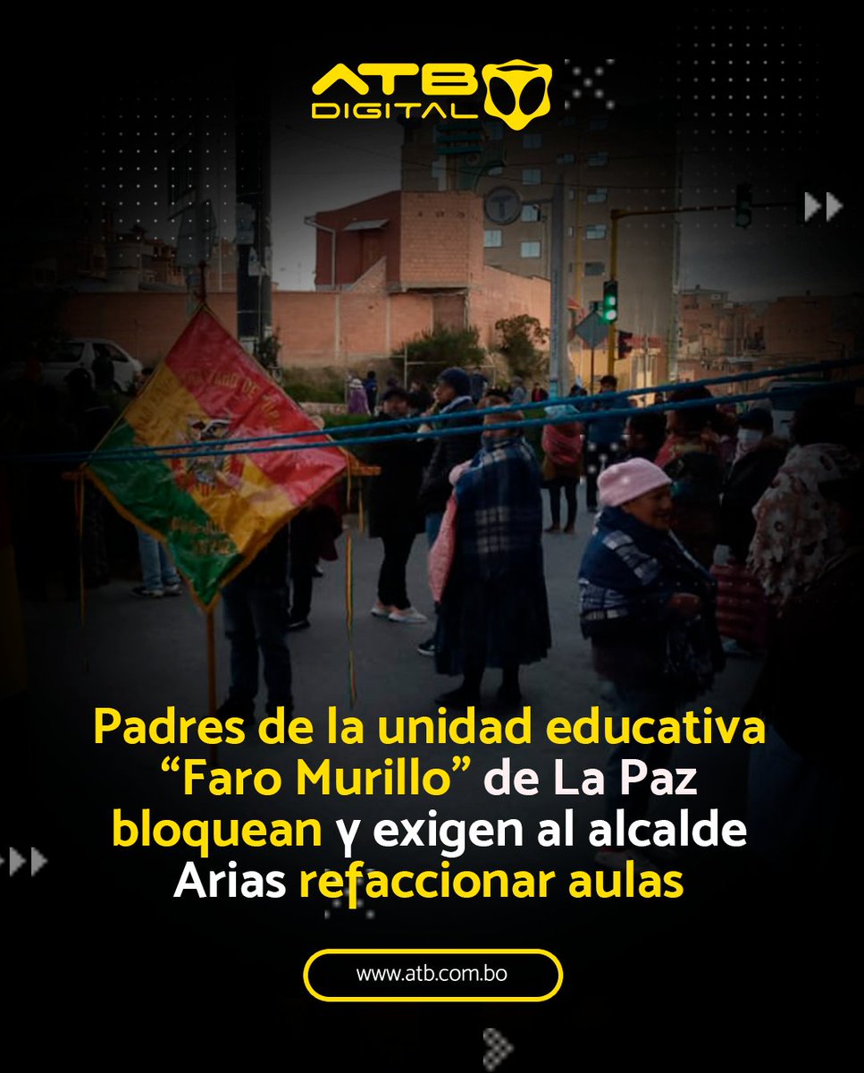 Padres de familia de la unidad educativa “Faro Murillo”, de La Paz, salieron este miércoles a bloquear la avenida 9 de Abril, y exigen al alcalde Iván Arias refaccionar las aulas del establecimiento de manera inmediata.
#ATBDigital #Bloqueos #Padresdefamilia #Alcaldía