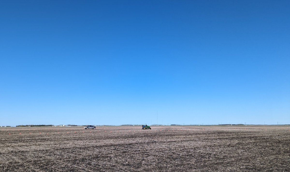 Thousands of plots in... thousands more to go... 

Doing our part to advance the innovations that provide growers crop varieties that are well adapted to Western Canada. #aginnovation 

PS- is there anything more beautiful than a prairie sky??