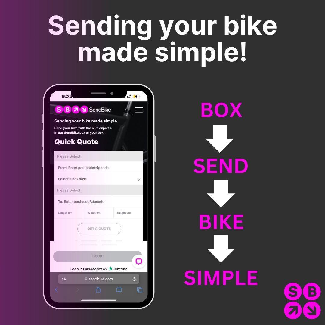 Need to get your bike to its destination fast? 🚴‍♀️

Say goodbye to the stress of shipping your bike and hello to convenience! 📦 

Whether you’re heading to a race, embarking on a cycling holiday, or relocating, SendBike has you covered every pedal of the way. 🌍

#sendbike