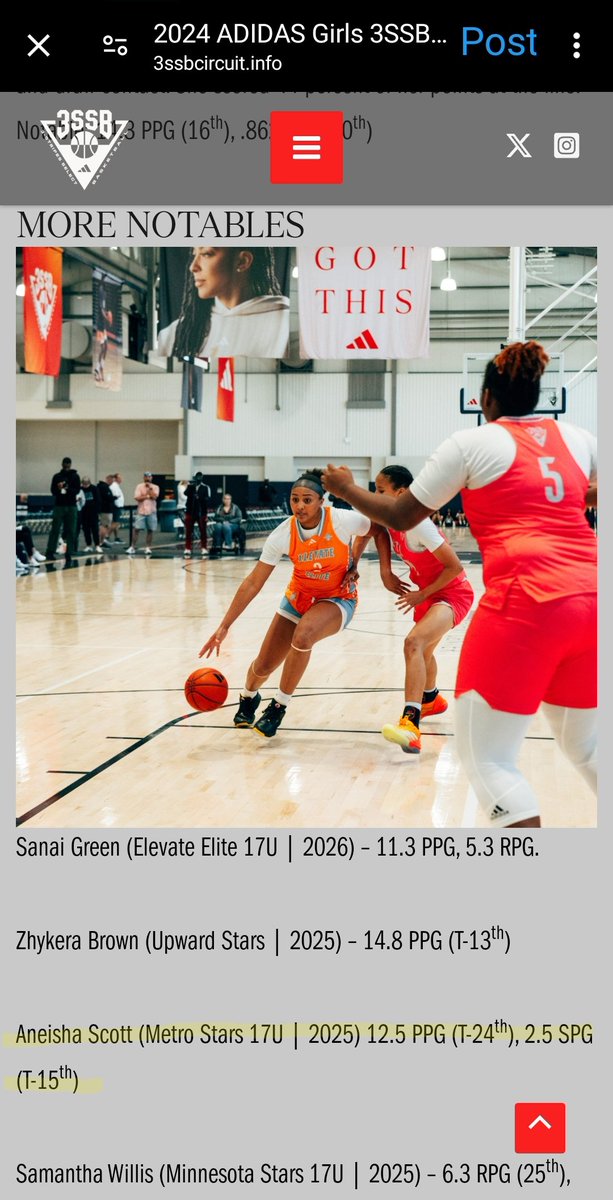 Still more hard work 2 do 🙏🏿🤞🏿 @MnMetroStars @3SSBGCircuit @Pryor_2 @adidasHoops