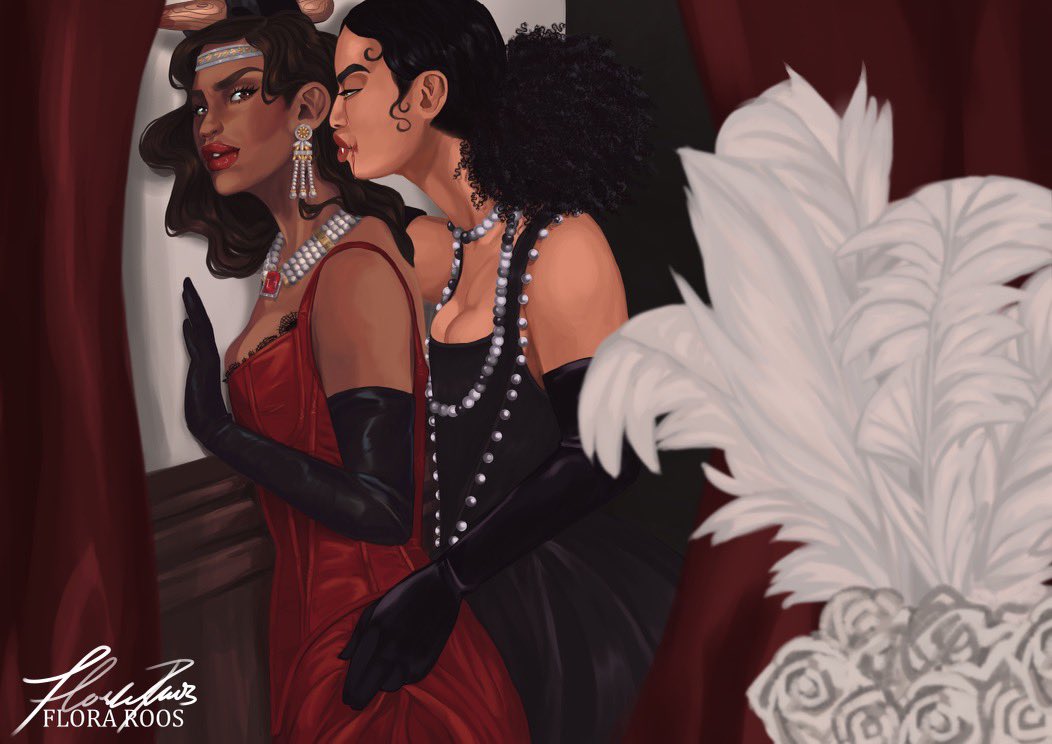 THIS RAVENOUS FATE UK COVER REVEAL TOMORROW AT 11AM PST black lesbian vampires coming to take over again!!!🩸✨🥀 art by @FloraRoos