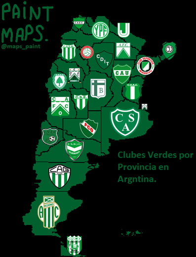 Clubes Verdes por Provincia Argentina 🇦🇷🟢